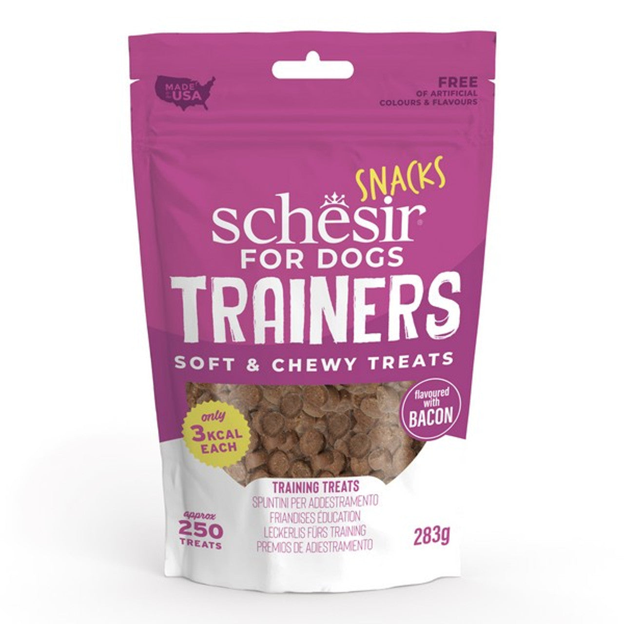 Schesir Dog Snack Training Bacon 283G