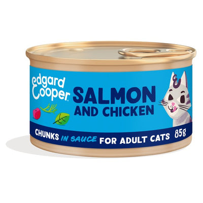 Edgard & Cooper Cat Chunks Salmon & Chicken 85g X 18