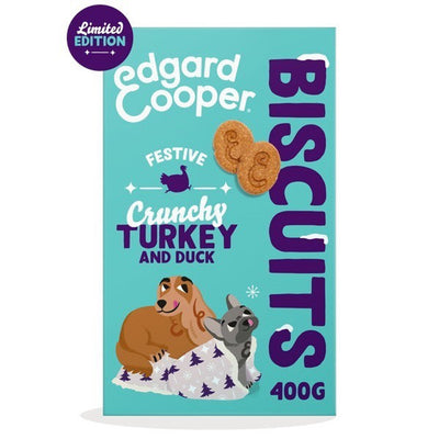 Edgard & Cooper Festive Duck & Turkey Biscuits 400g