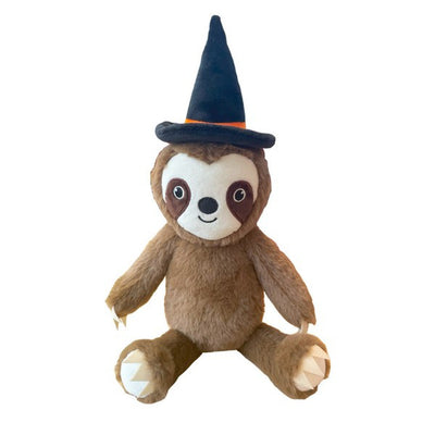 Witchy Sloth Halloween Dog Toy