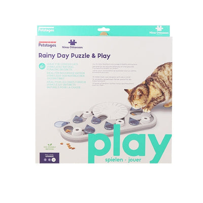 Nina Ottosson Puzzle & Play Rainy Day Grey Cat Puzzle Toy