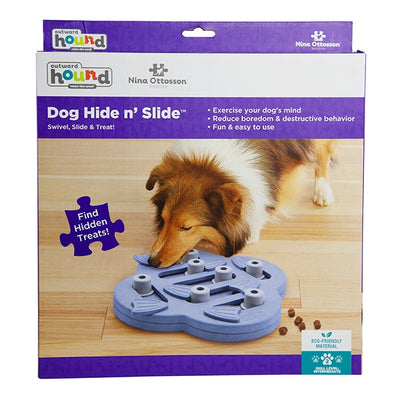 Nina Ottosson Dog Hide N Slide Purple Dog Puzzle Toy