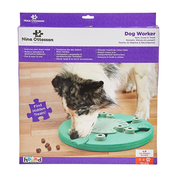 Nina Ottosson Dog Worker Green Dog Puzzle Toy