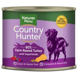 Natures Menu Country Hunter 80% Farm Reared Turkey with Superfoods 600g x 6 - Ormskirk Pets