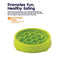 Rosewood Outward Hound Kitty Slow Feeder Green Small Cat Toy