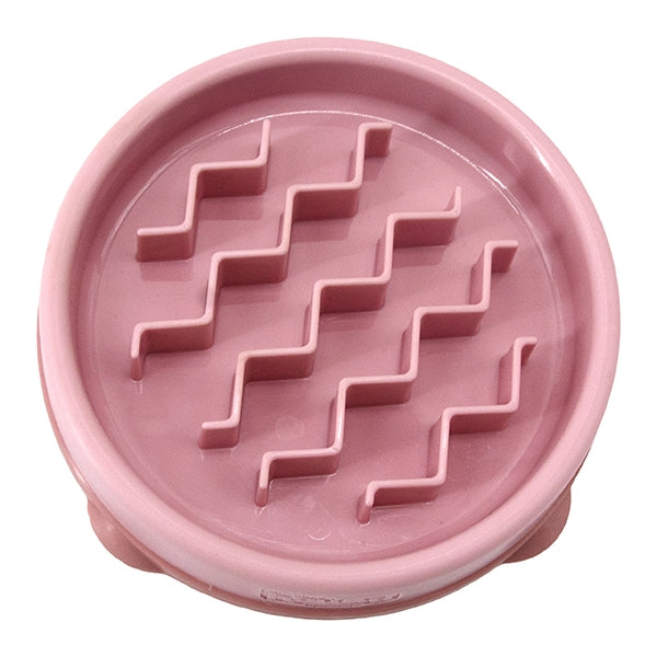 Rosewood Outward Hound Fun Feeder Wave Pink Small Dog Puzzle Toy