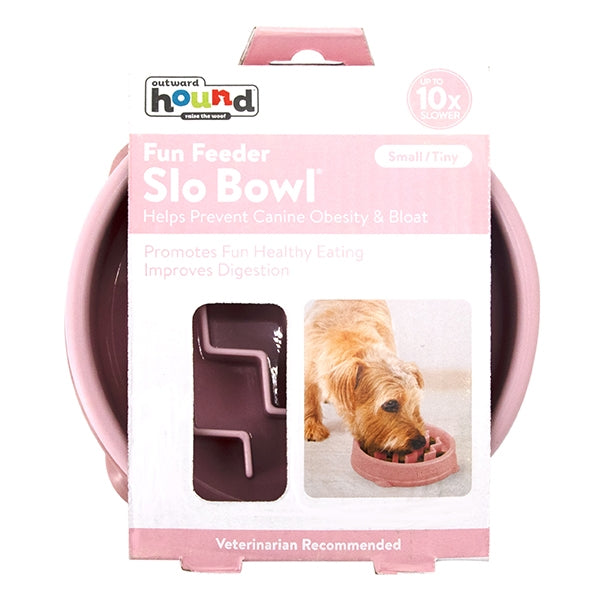 Rosewood Outward Hound Fun Feeder Wave Pink Small Dog Puzzle Toy