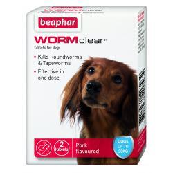 WORMclear Dog Up To 20kg 2tabs - Ormskirk Pets