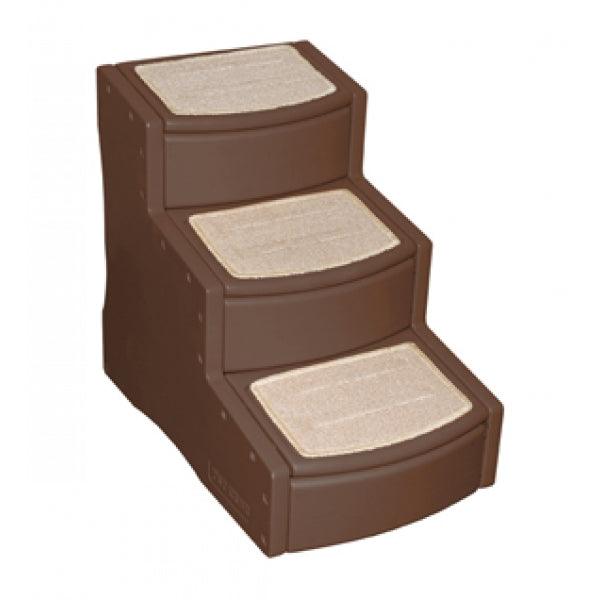 Rosewood 3 Step Stairs for Dogs - Tan Chocolate - Ormskirk Pets