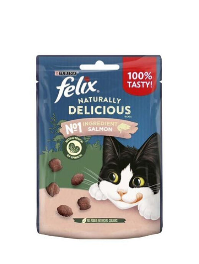 Felix Naturally Delicious Treats Salmon & Spinach, 50G