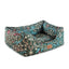 William Morris Square Dog Bed Blackthorn Print