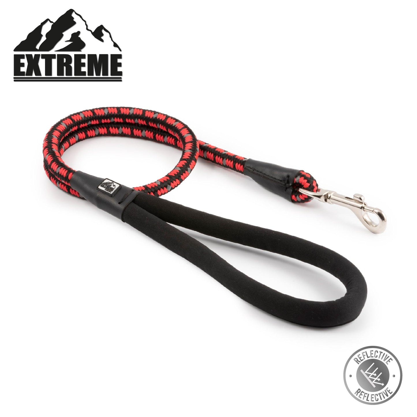 Ancol Extreme Shock Absorb Rope Lead Black/Red