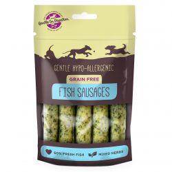 Hypoallergenic Grain Free Fish Sausages 100g - Ormskirk Pets