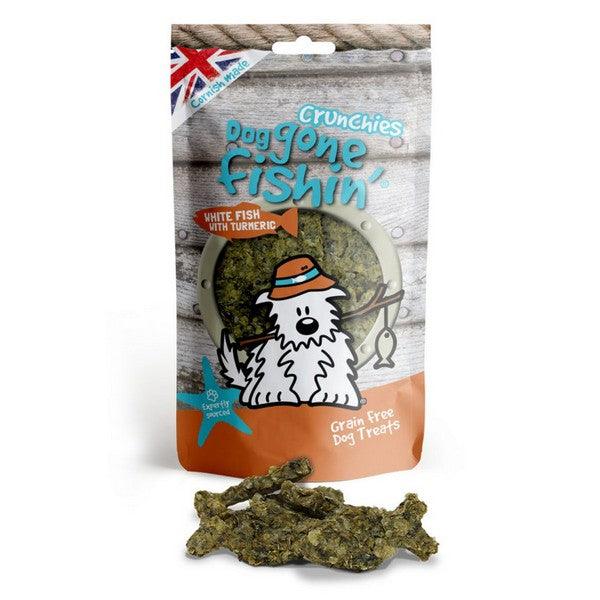 Dog Gone Fishin White fish with Turmeric Crunchies Case of 6 - Ormskirk Pets