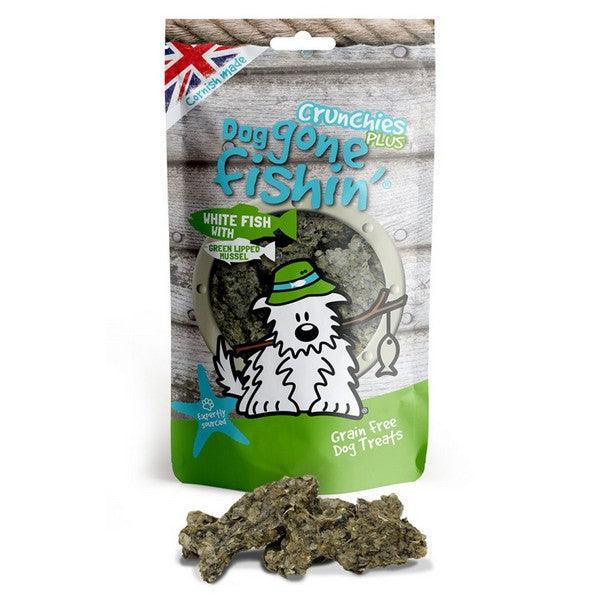 Dog Gone Fishin White fish Green Lipped Mussel Crunchies Case of 6 - Ormskirk Pets