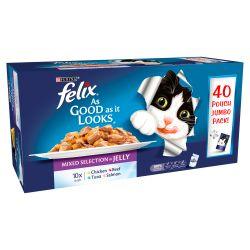 Felix Pouch As Good As It looks Mixed Selection in Jelly 40 pack 100g