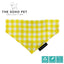 Ancol Sunflower/Yellow Check Patterned Bandana 2 per pk