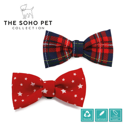 Ancol Tartan/Star Patterned Bow Tie