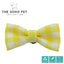 Ancol Sunflower/Yellow Check Patterned Bow Tie 2 per pk