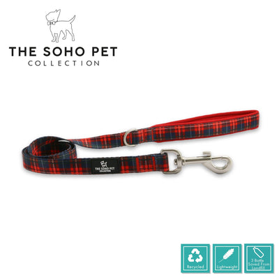 Ancol Tartan Patterned Lead