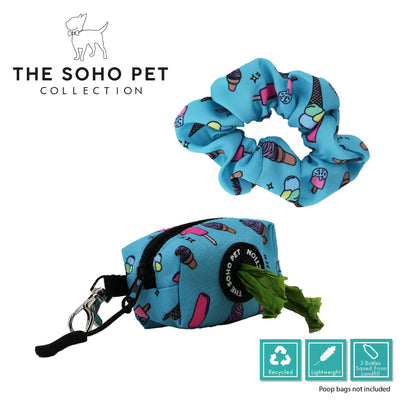 Ancol Ice Cream Patterned Poop Bag and Scrunchie - Ormskirk Pets