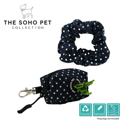 Ancol Polka Patterned Poop Bag and Scrunchie