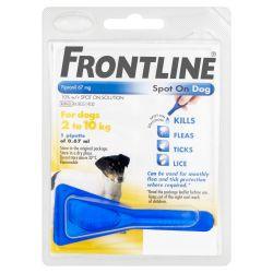 FRONTLINE Spot On Dog Small - 1 pipette 1s - Ormskirk Pets