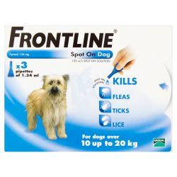 FRONTLINE Spot On Dog Medium - 3 pipettes 3s - Ormskirk Pets