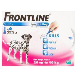 FRONTLINE Spot On Dog Large - 6 pipettes 6s - Ormskirk Pets