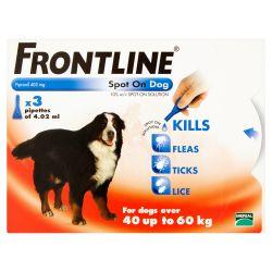 FRONTLINE Spot On Dog XLarge - 3 pipettes 3s - Ormskirk Pets