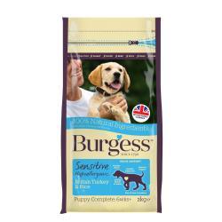 Burgess Sensitive Puppy Turkey & Rice 2kg - Ormskirk Pets