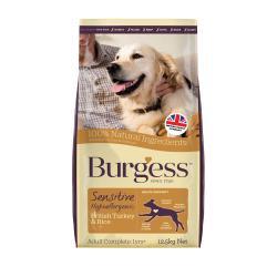 Burgess Sensitive Adult Dog Turkey & Rice 12.5kg - Ormskirk Pets