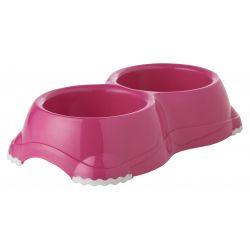 Twin Smarty Bowl Pink 11cm - Ormskirk Pets