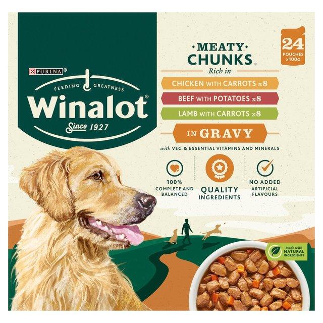 Winalot Perfect Portions Adult Chicken&Carrots, Beef&Potatoes And Lamb&Carrots In Gravy 24X100G - Ormskirk Pets