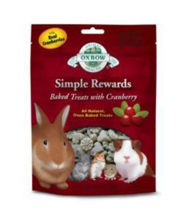 Oxbow Simple Rewards Baked Treats Cranberry 60g - Ormskirk Pets