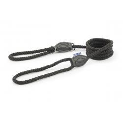 Ancol Rope Slip & Control Lead Black 1.2x100cm - Ormskirk Pets