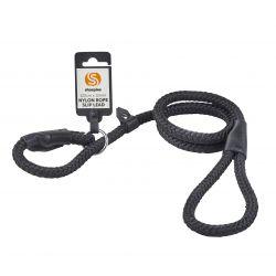 Walk 'R' Cise Nylon Rope Slip Lead - Black 1.2x122cm - Ormskirk Pets