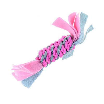 Little Rascals Fleecy Rope Coil Tugger - Ormskirk Pets