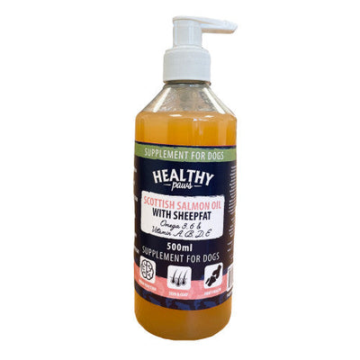 Healthy Paws Scottish Salmon Oil with Sheepfat 500ml