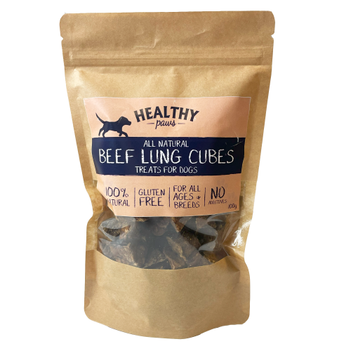 Healthy Paws Beef Lung Cubes 100g