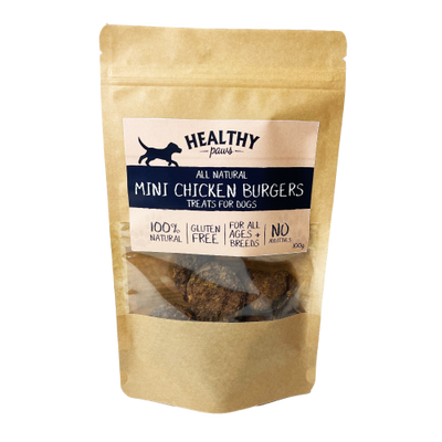 Healthy Paws Mini Chicken Burgers 100g