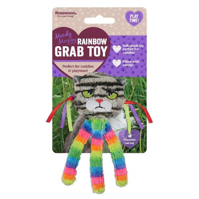 Rosewood Moody Moggy Rainbow Grab Toy - Ormskirk Pets