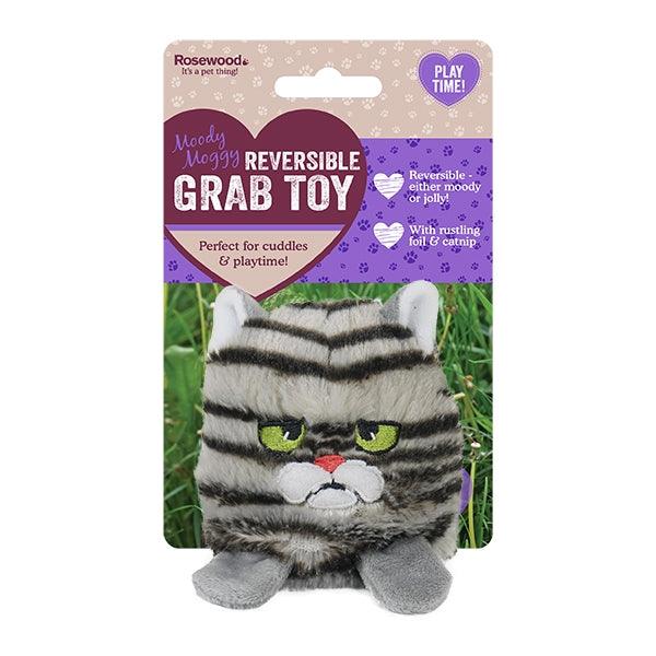 Rosewood Reversible Moody Moggy Grab Toy - Ormskirk Pets