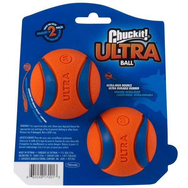 Chuckit! Ultra Ball 2 Pack Medium 6.5cm - Ormskirk Pets