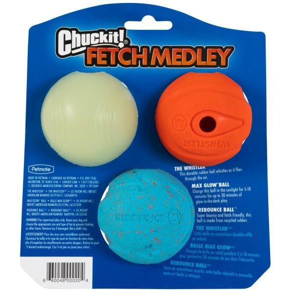 Chuckit! Fetch Medley Assorted Medium (3Pk) 6.5cm - Ormskirk Pets