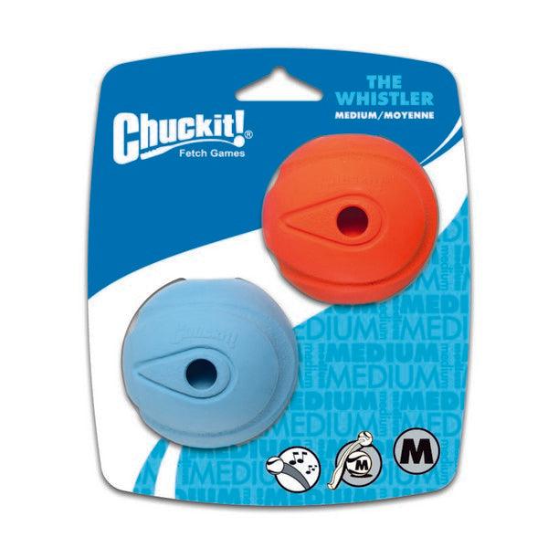 Chuckit! The Whistler Ball 2 Pack Medium 6.5cm - Ormskirk Pets