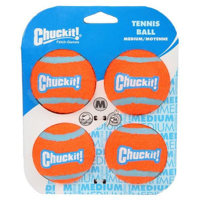 Chuckit! Tennis Ball 4 Pack Medium 6.5cm - Ormskirk Pets