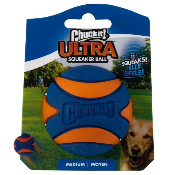 Chuckit! Ultra Squeaker Ball 1 Pack Medium 6.5cm - Ormskirk Pets