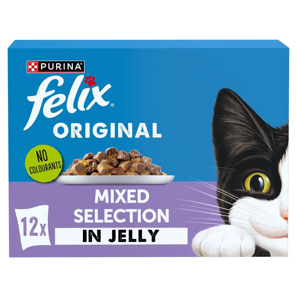 FELIX Chunks in Jelly MV Mixed Selection 12x85g