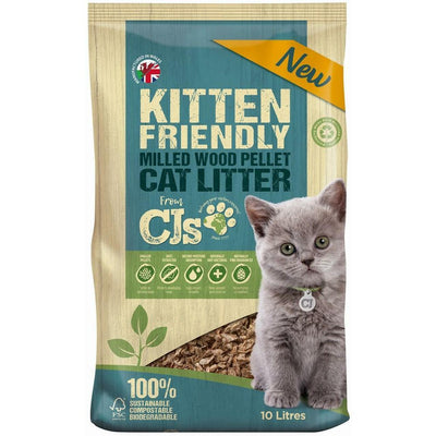 CJ's Kitten Wood Litter, 10ltr - Ormskirk Pets